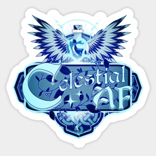 Celestial AF Healing Potion and Angel Wings Sticker